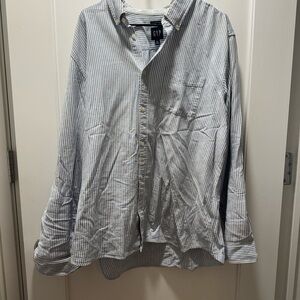 GAP Blue and White Striped Shirt